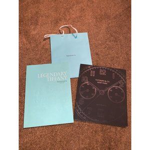 Tiffany & Co. Legendary Book 2011 Catalog, 2016 Watch Catalog, & Small Bag